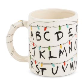 Stranger Things Lights ABC Stoneware Coffee Mug, 17oz