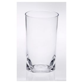 Oval Halo Acrylic Glasses Drinking Set of 4 Hi Ball (15oz), Plastic Drinking Glasses, BPA Free Cocktail Glasses, Drinkware Set, Plastic Water Tumblers