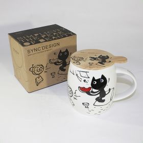 SYNC - [Kitty Summer] Coffee Mug / Wood Lid (4.2 inch height)