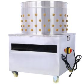 Chicken Poultry Plucker 2200W 240R/min Turkey Chicken Poultry Plucking Machine 23.5Inch Barrel Diameter Stainless Steel Feather Plucking Machine