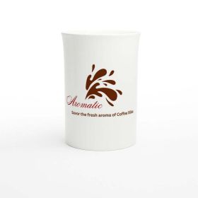 Aromatic Coffee Bliss Slim Mug Design by HadiArts