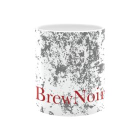 BrewNoir Coffee Mug Art and Design by HadiArts