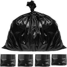 130 * 150cm, 100 garbage bags: black, heavy-duty garbage bag, environmentally friendly large black garbage bag, multi-purpose garbage bag, business