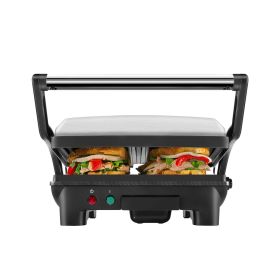 Chefman 3-in-1 Electric Indoor Panini Press & Grill, 4-Slice Sandwich Press, Opens 180ï¿½ï¿½ for Grilling