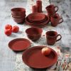 Red Rainforest 16-Piece Dinnerware Set