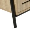 Sideboard Open Door Cabinet with Three Shelves Storage for Kitchen & Dining Storage