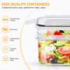 24 Pack Airtight Food Storage Containers Set with lids for Pantry Kitchen Organization - BPA Free Kitchen Canisters for Cereal; Rice; Flour & Oats - F