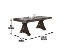 Adrian - Dining Table - Dark Brown