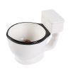 Toilet Shots Mugs;  2 Count (Pack of 1);  White and Black