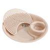 1pc Dumpling Tray, Drain Double-layer Plate With Vinegar Plate, Household Round Plastic Large Dinner Plate, Tray For Dumplings