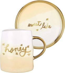 Slant Collection Coffee Mug Set- 2 PC (Style: Honey)