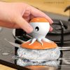 1pc; Cartoon Octopus Pot Brush With Holder; Iron Sponges Scrubbers; Cleaning Ball; For Pot; Pan; Dish; Kitchen Sink Cleaning; Kitchen Gadgets