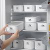 1/2pcs Refrigerator Storage Box; Reusable Frozen Food Storage Container With Lid; Suitable For Refrigerator Storage Of Salads; Snacks; Fruits; Vegetab