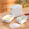 1/2pcs Refrigerator Storage Box; Reusable Frozen Food Storage Container With Lid; Suitable For Refrigerator Storage Of Salads; Snacks; Fruits; Vegetab