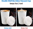 12 oz Stainless Steel Vacuum Insulated Tumbler - Coffee Travel Mug Spill Proof with Lid - Thermos Cup for Keep Hot/Ice Coffee; Tea and Beer